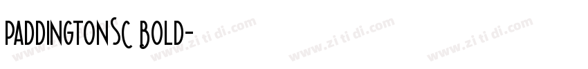 PaddingtonSC Bold字体转换